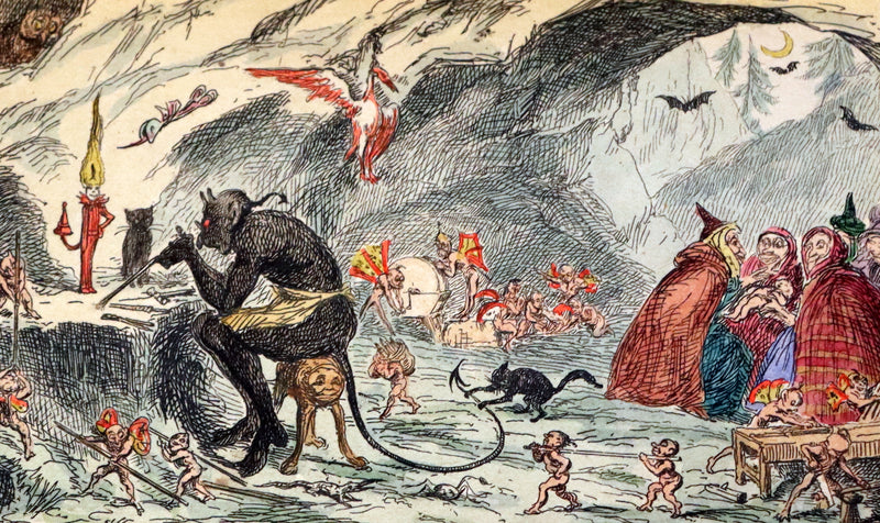 1830 1stED with 3 States illustrations by CRUIKSHANK- Letters on DEMONOLOGY & WITCHCRAFT by W. Scott bound by RIVIERE.