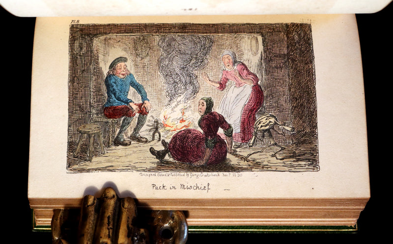 1830 1stED with 3 States illustrations by CRUIKSHANK- Letters on DEMONOLOGY & WITCHCRAFT by W. Scott bound by RIVIERE.