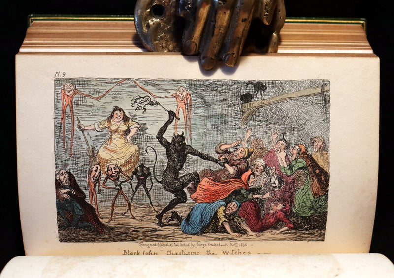 1830 1stED with 3 States illustrations by CRUIKSHANK- Letters on DEMONOLOGY & WITCHCRAFT by W. Scott bound by RIVIERE.