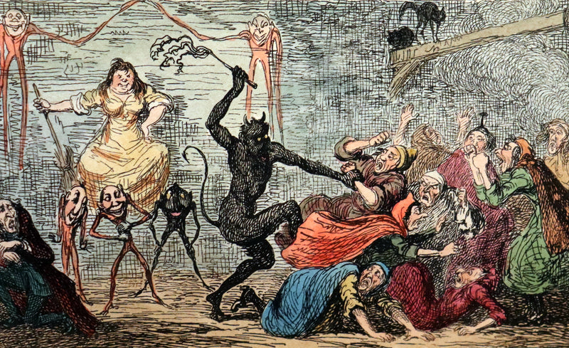1830 1stED with 3 States illustrations by CRUIKSHANK- Letters on DEMONOLOGY & WITCHCRAFT by W. Scott bound by RIVIERE.