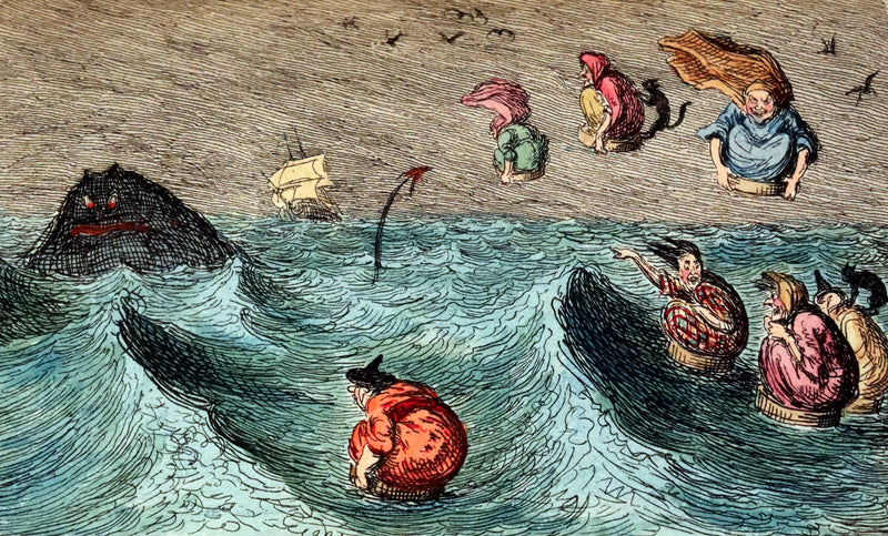 1830 1stED with 3 States illustrations by CRUIKSHANK- Letters on DEMONOLOGY & WITCHCRAFT by W. Scott bound by RIVIERE.