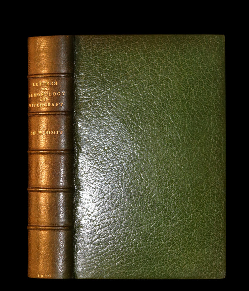 1830 1stED with 3 States illustrations by CRUIKSHANK- Letters on DEMONOLOGY & WITCHCRAFT by W. Scott bound by RIVIERE.
