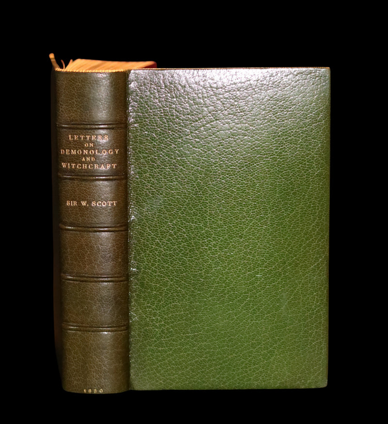 1830 1stED with 3 States illustrations by CRUIKSHANK- Letters on DEMONOLOGY & WITCHCRAFT by W. Scott bound by RIVIERE.