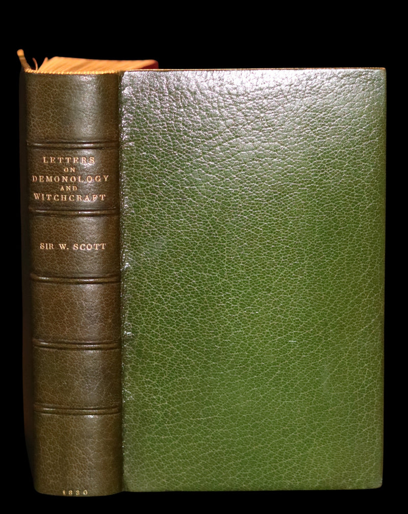 1830 1stED with 3 States illustrations by CRUIKSHANK- Letters on DEMONOLOGY & WITCHCRAFT by W. Scott bound by RIVIERE.