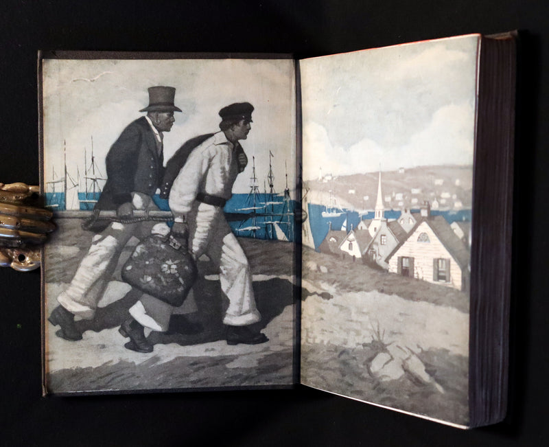 1923 Rare Edition - MOBY DICK or The White Whale by Herman Melville illustrated by Mead Schaeffer.