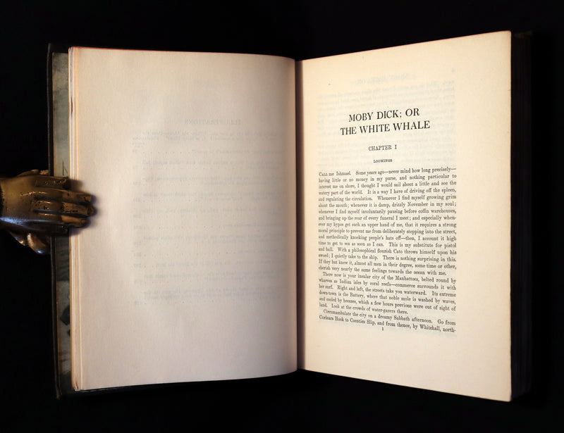 1923 Rare Edition - MOBY DICK or The White Whale by Herman Melville illustrated by Mead Schaeffer.