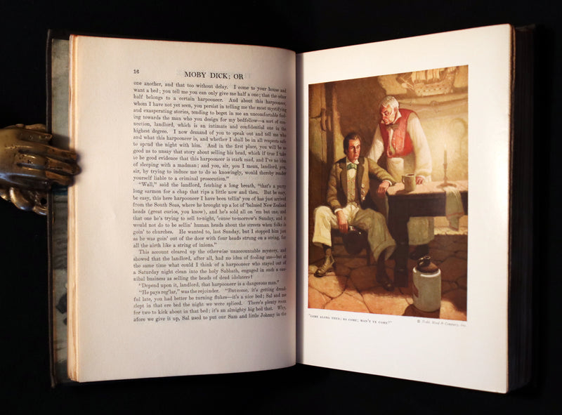 1923 Rare Edition - MOBY DICK or The White Whale by Herman Melville illustrated by Mead Schaeffer.