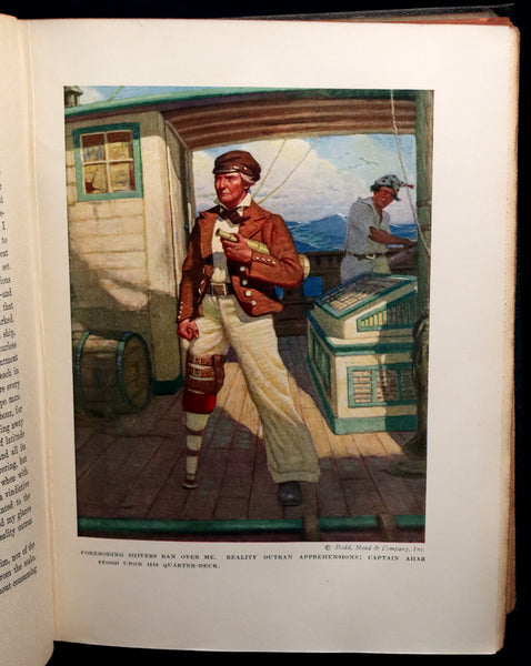 1923 Rare Edition - MOBY DICK or The White Whale by Herman Melville illustrated by Mead Schaeffer.