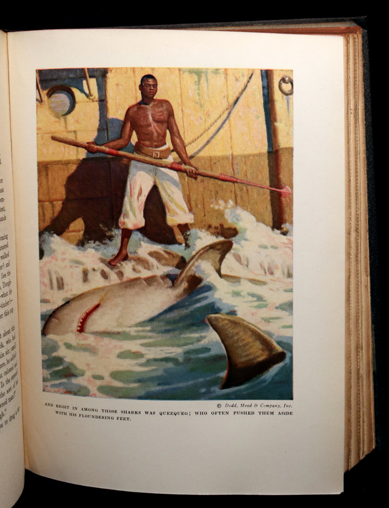 1923 Rare Edition - MOBY DICK or The White Whale by Herman Melville illustrated by Mead Schaeffer.