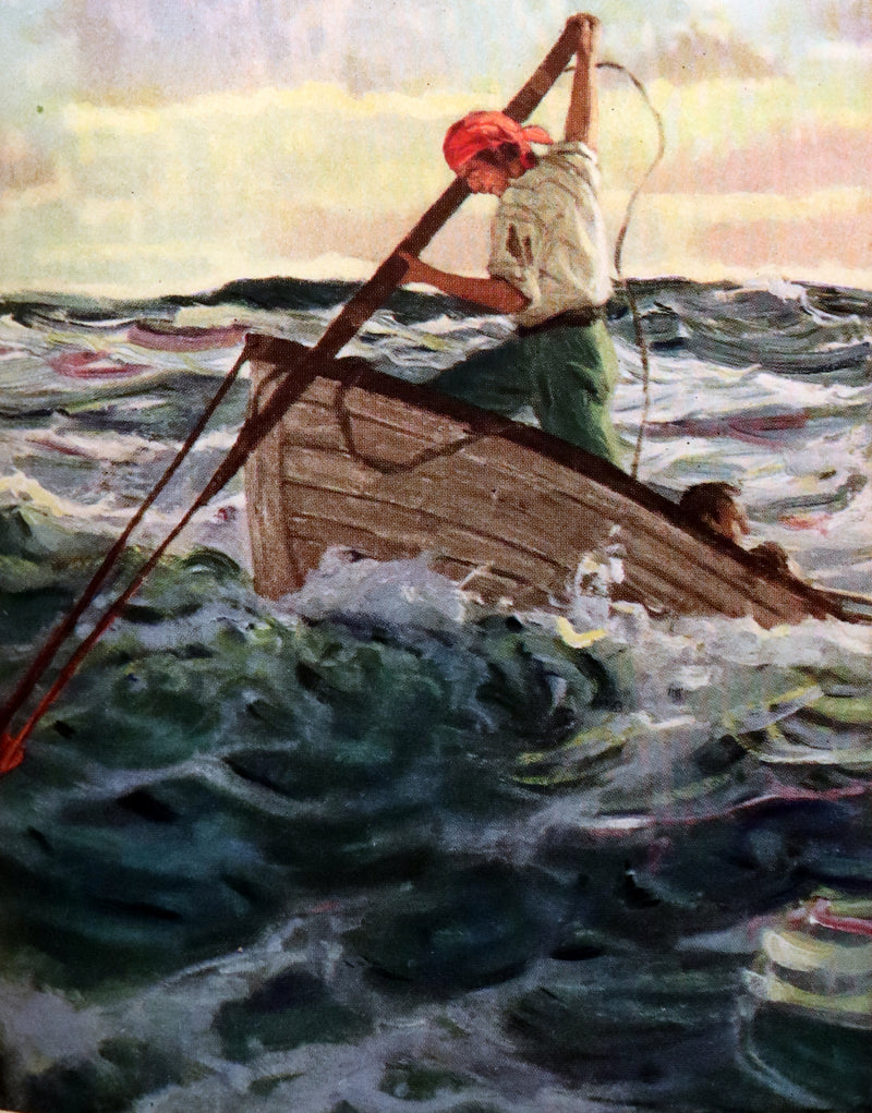 1923 Rare Edition - MOBY DICK or The White Whale by Herman Melville illustrated by Mead Schaeffer.
