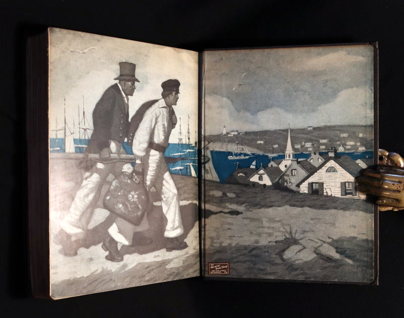 1923 Rare Edition - MOBY DICK or The White Whale by Herman Melville illustrated by Mead Schaeffer.