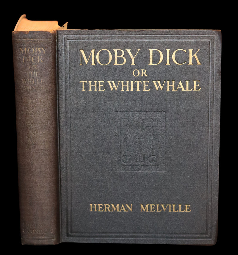 1923 Rare Edition - MOBY DICK or The White Whale by Herman Melville illustrated by Mead Schaeffer.