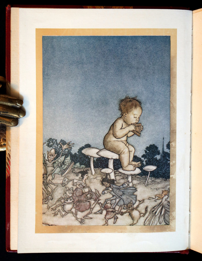 1910 Rare Book - PETER PAN in Kensington Garden illustrated by Arthur Rackham.