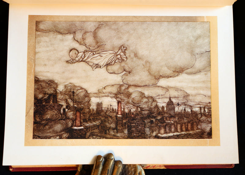 1910 Rare Book - PETER PAN in Kensington Garden illustrated by Arthur Rackham.