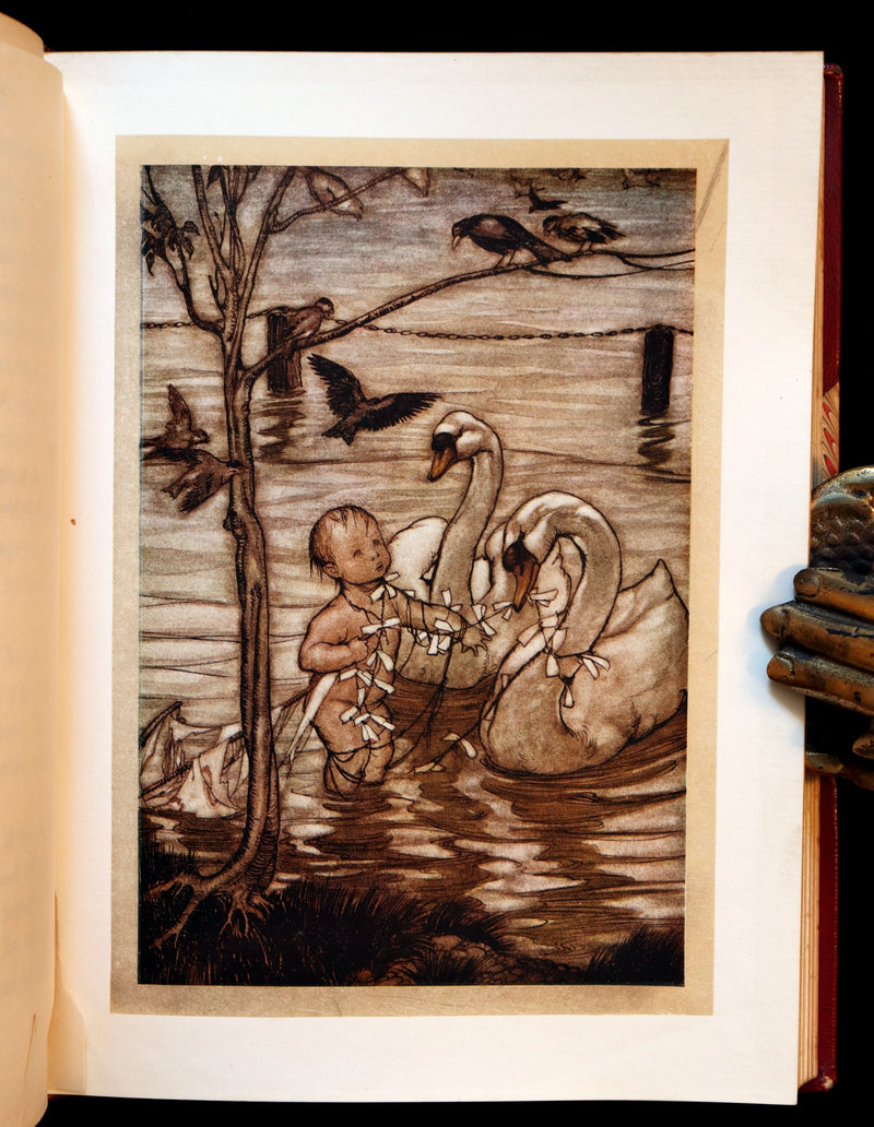 1910 Rare Book - PETER PAN in Kensington Garden illustrated by Arthur Rackham.