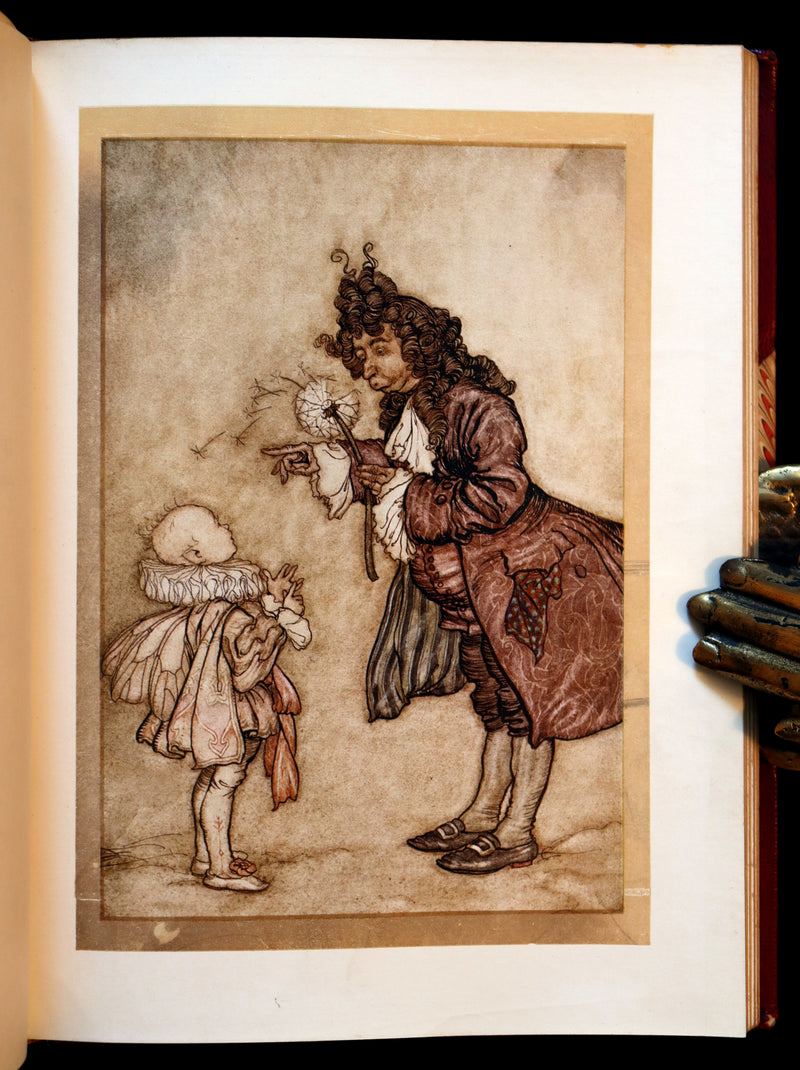 1910 Rare Book - PETER PAN in Kensington Garden illustrated by Arthur Rackham.