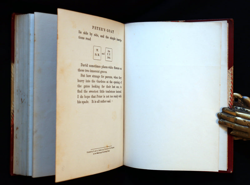 1910 Rare Book - PETER PAN in Kensington Garden illustrated by Arthur Rackham.