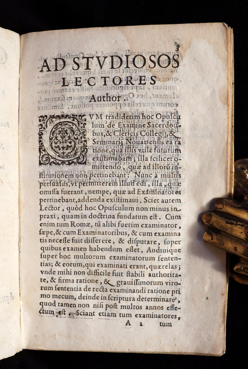 1603 Scarce Latin Vellum Book - Short Work to take care of SOULS by Giovanni Bellarini.