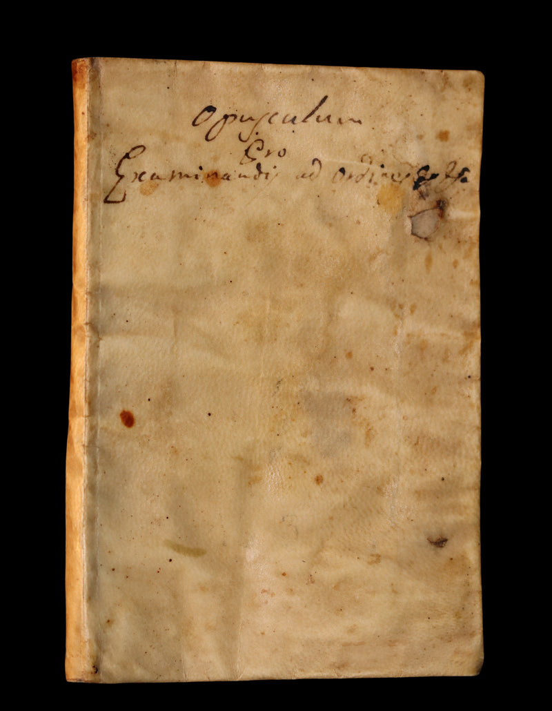 1603 Scarce Latin Vellum Book - Short Work to take care of SOULS by Giovanni Bellarini.