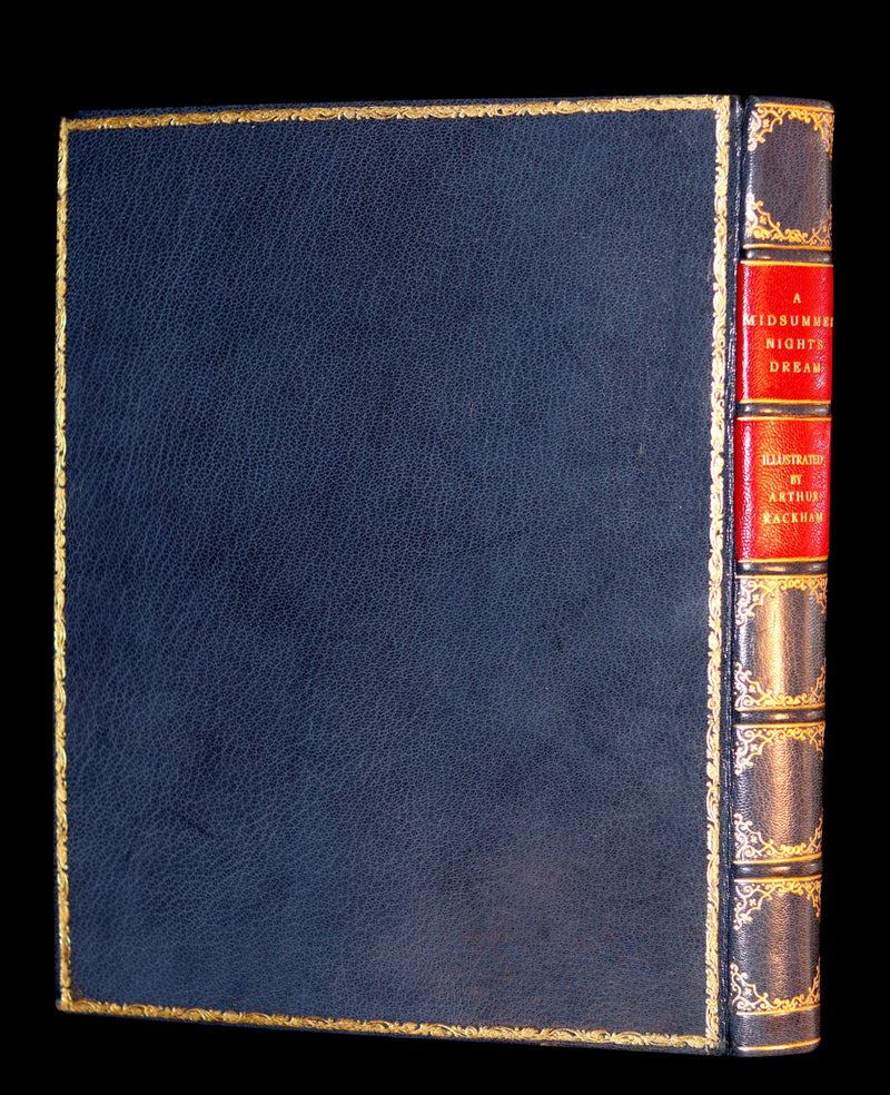 1908 Rare Limited Book Signed by Rackham - Shakespeare's Midsummer Night's Dream in a beautiful binding.