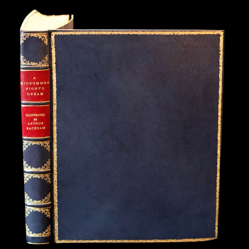 1908 Rare Limited Book Signed by Rackham - Shakespeare's Midsummer Night's Dream in a beautiful binding.