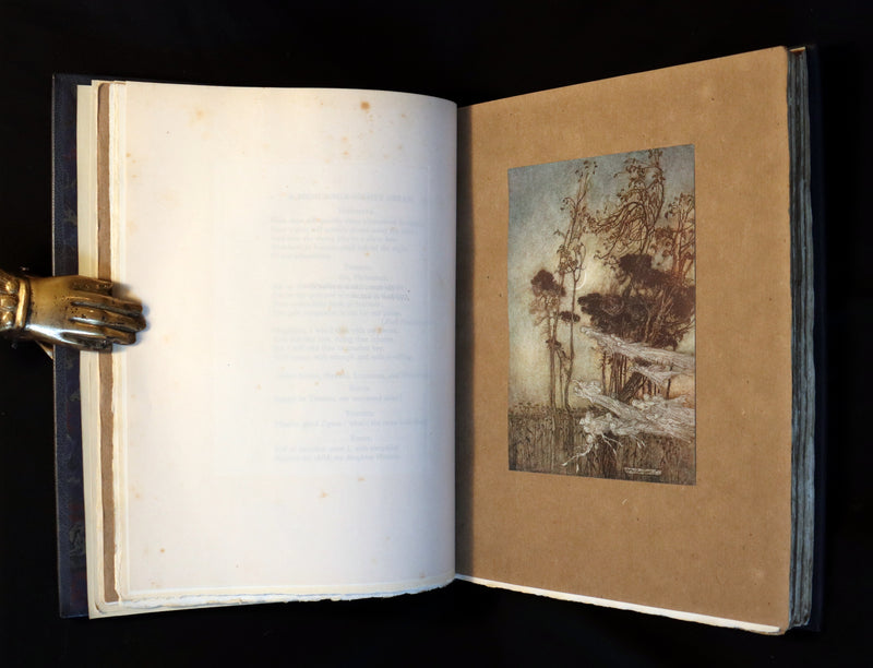 1908 Rare Limited Book Signed by Rackham - Shakespeare's Midsummer Night's Dream in a beautiful binding.