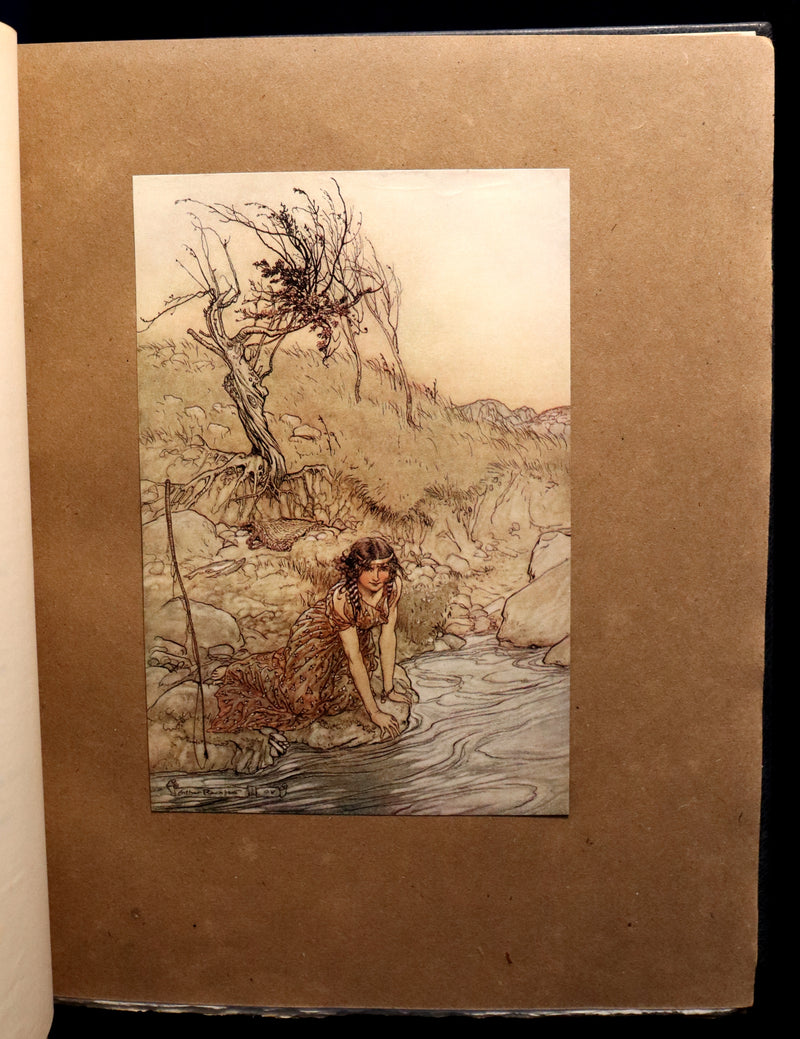 1908 Rare Limited Book Signed by Rackham - Shakespeare's Midsummer Night's Dream in a beautiful binding.