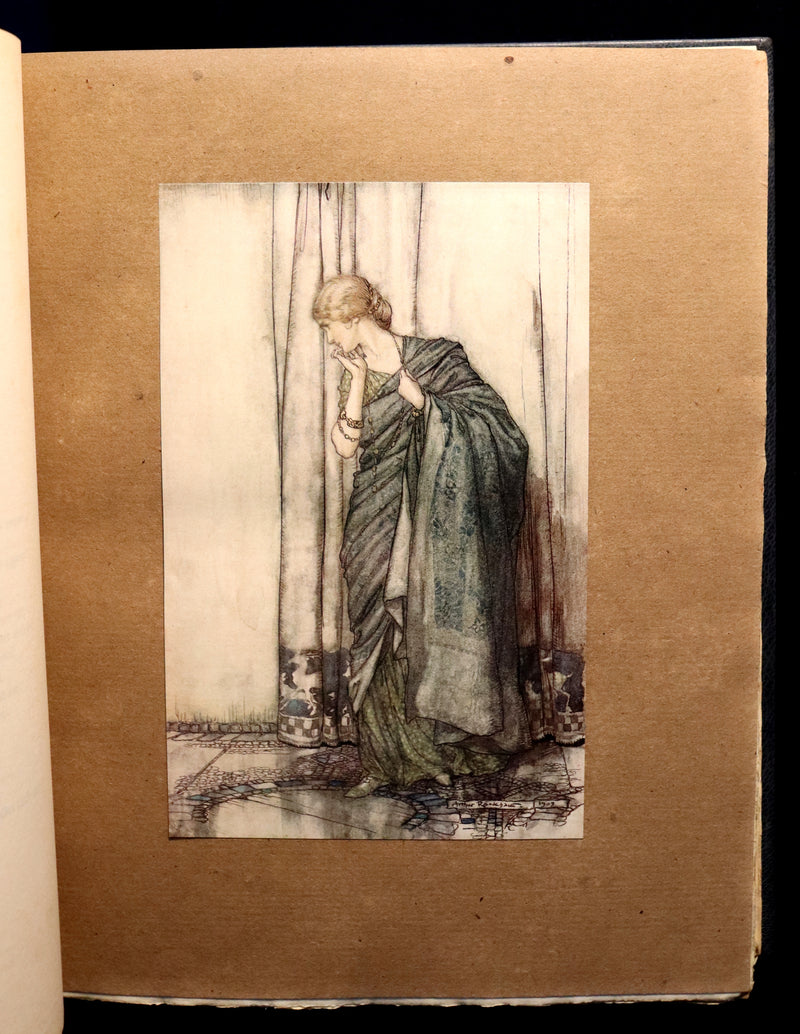 1908 Rare Limited Book Signed by Rackham - Shakespeare's Midsummer Night's Dream in a beautiful binding.
