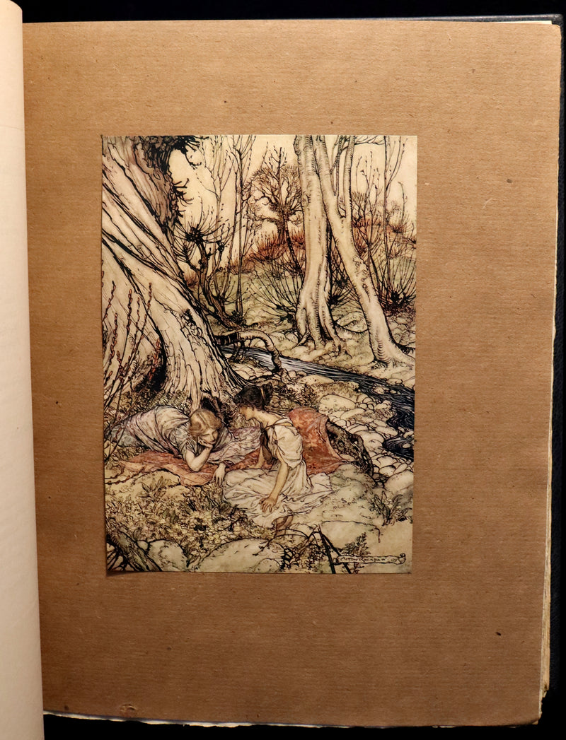1908 Rare Limited Book Signed by Rackham - Shakespeare's Midsummer Night's Dream in a beautiful binding.