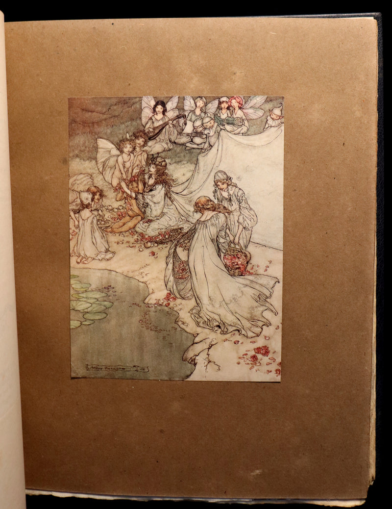 1908 Rare Limited Book Signed by Rackham - Shakespeare's Midsummer Night's Dream in a beautiful binding.