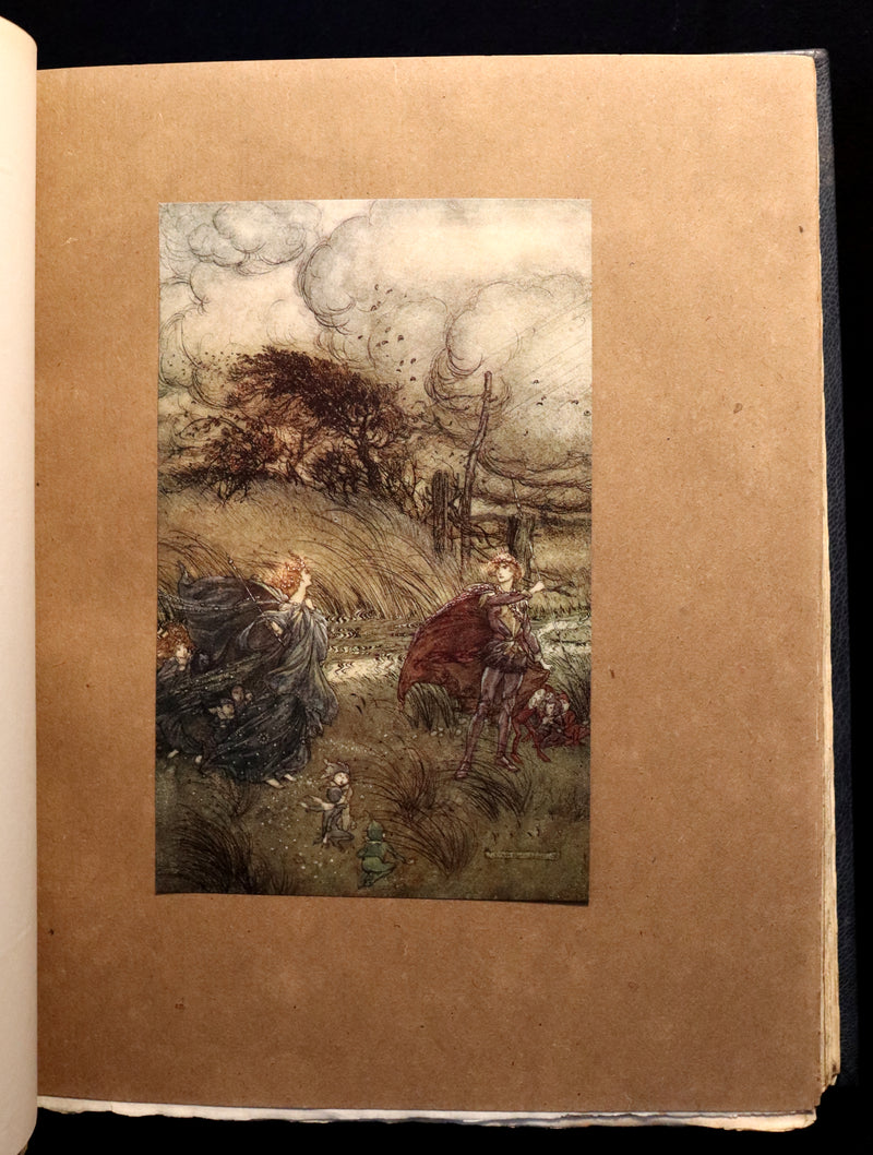 1908 Rare Limited Book Signed by Rackham - Shakespeare's Midsummer Night's Dream in a beautiful binding.