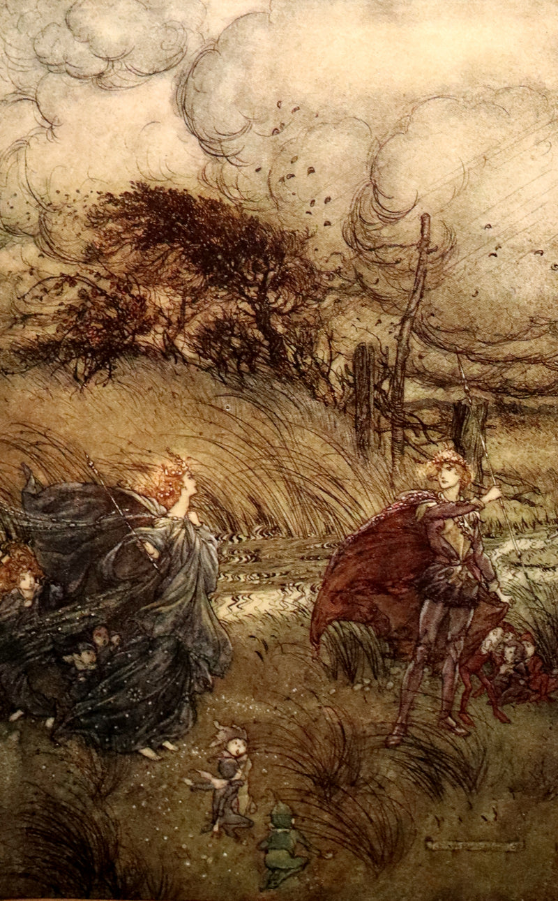 1908 Rare Limited Book Signed by Rackham - Shakespeare's Midsummer Night's Dream in a beautiful binding.