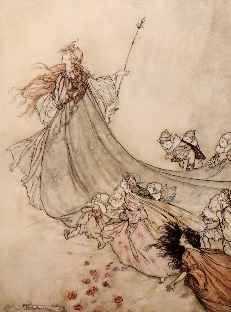 1908 Rare Limited Book Signed by Rackham - Shakespeare's Midsummer Night's Dream in a beautiful binding.