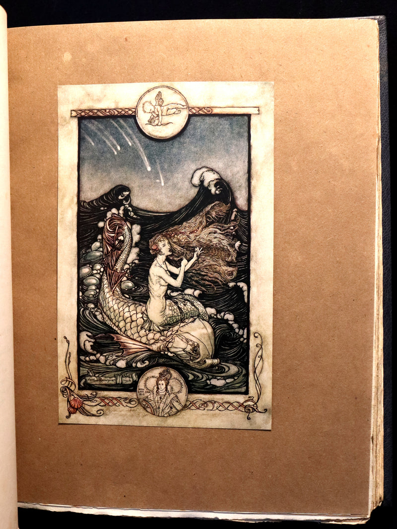 1908 Rare Limited Book Signed by Rackham - Shakespeare's Midsummer Night's Dream in a beautiful binding.