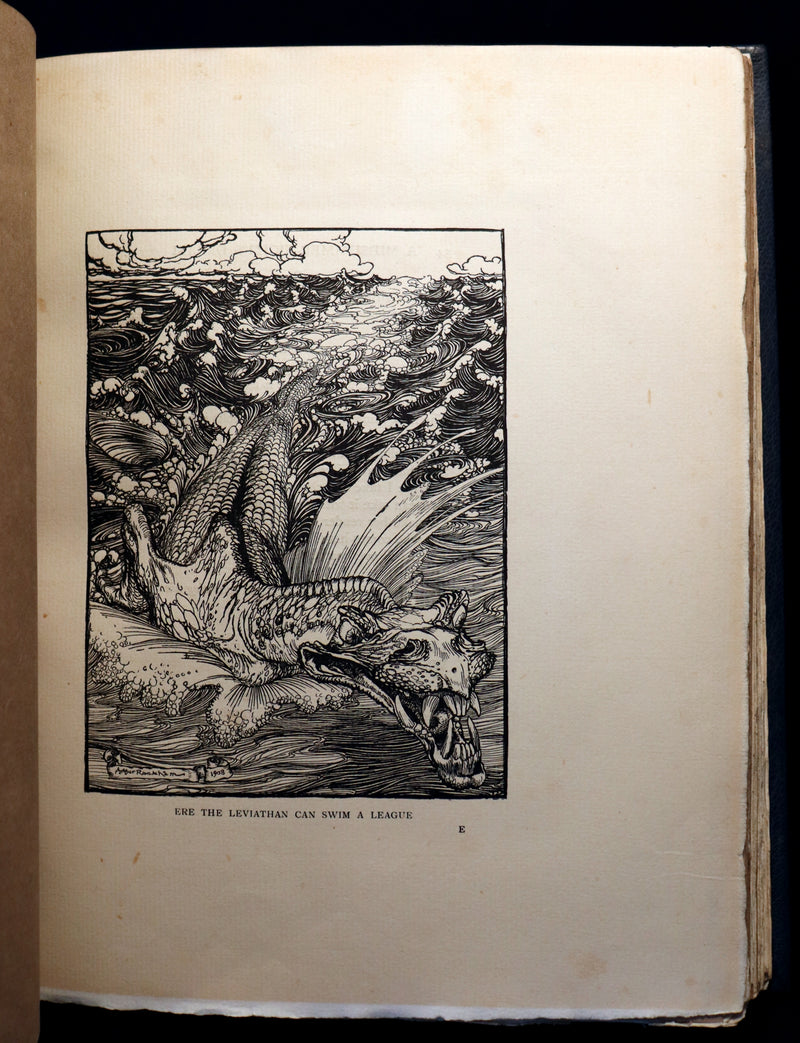 1908 Rare Limited Book Signed by Rackham - Shakespeare's Midsummer Night's Dream in a beautiful binding.