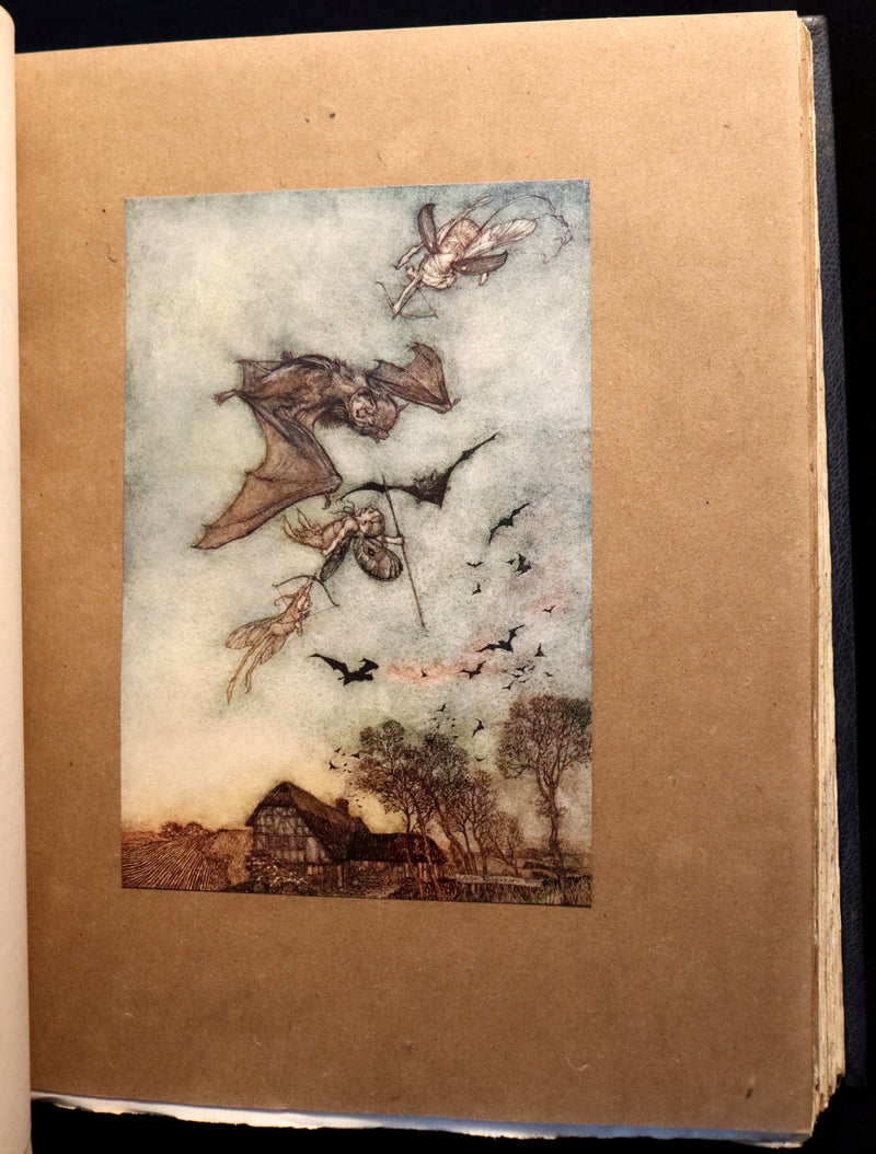 1908 Rare Limited Book Signed by Rackham - Shakespeare's Midsummer Night's Dream in a beautiful binding.