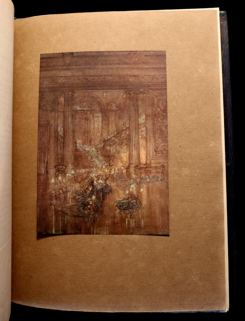 1908 Rare Limited Book Signed by Rackham - Shakespeare's Midsummer Night's Dream in a beautiful binding.