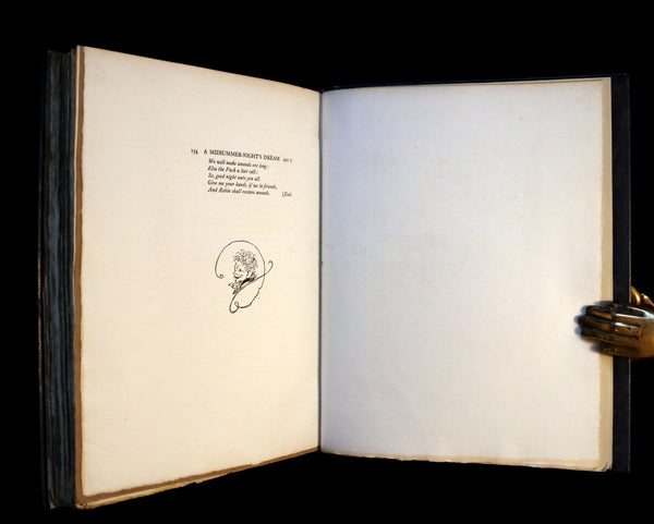 1908 Rare Limited Book Signed by Rackham - Shakespeare's Midsummer Night's Dream in a beautiful binding.