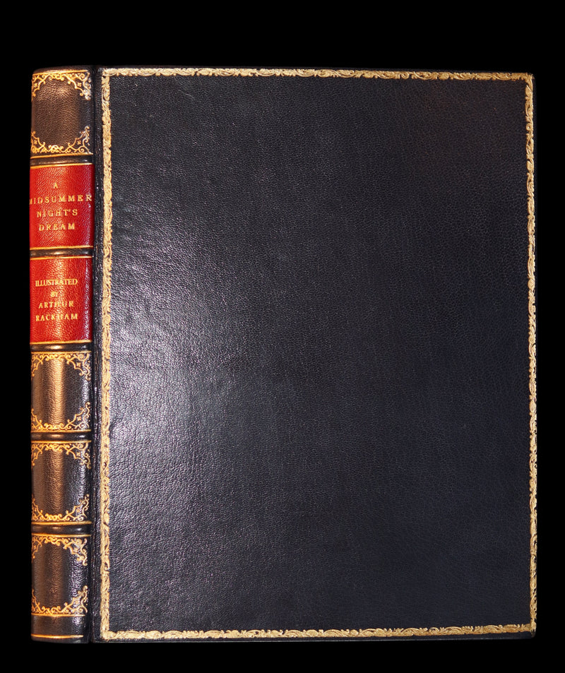 1908 Rare Limited Book Signed by Rackham - Shakespeare's Midsummer Night's Dream in a beautiful binding.