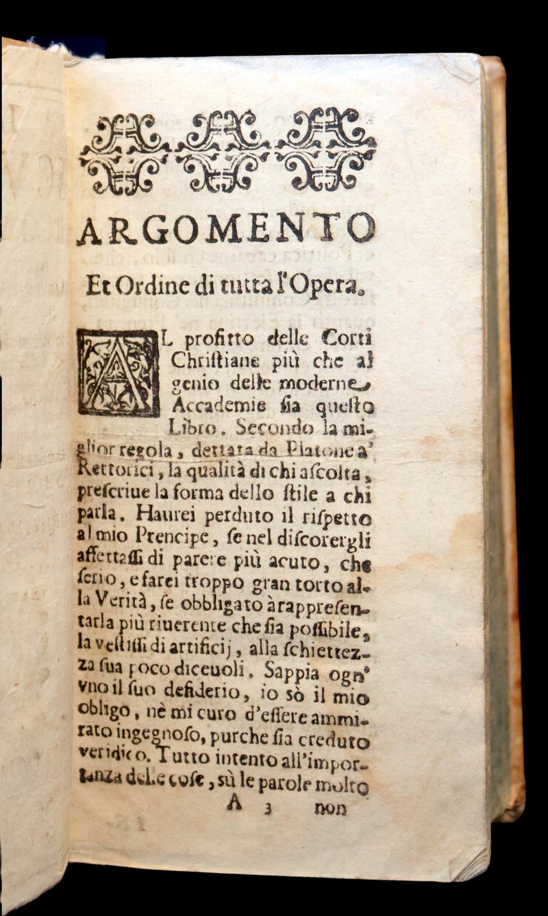 1681 Rare Italian Vellum Book - The School of Truth - La Scuola della Verita by Luigi Giuglaris.