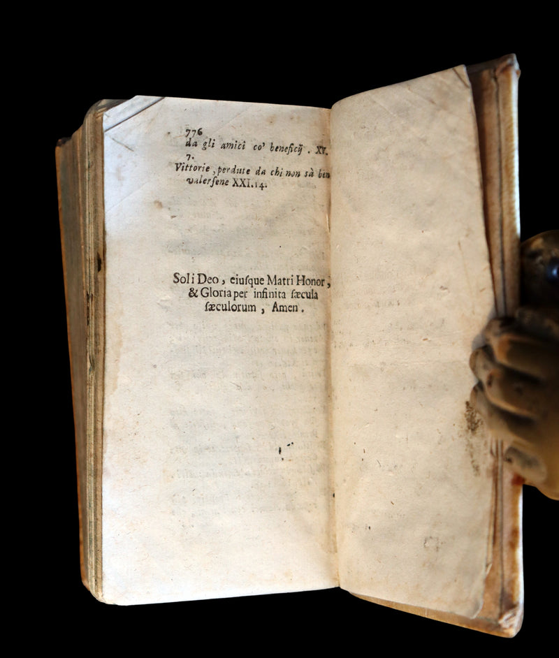 1681 Rare Italian Vellum Book - The School of Truth - La Scuola della Verita by Luigi Giuglaris.