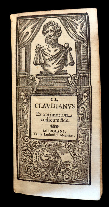 1619 Scarce Latin Vellum Book - Claudian's Latin Poetry of late antiquity - Cl. Claudianus Ex Optimorum Codicum Fide.