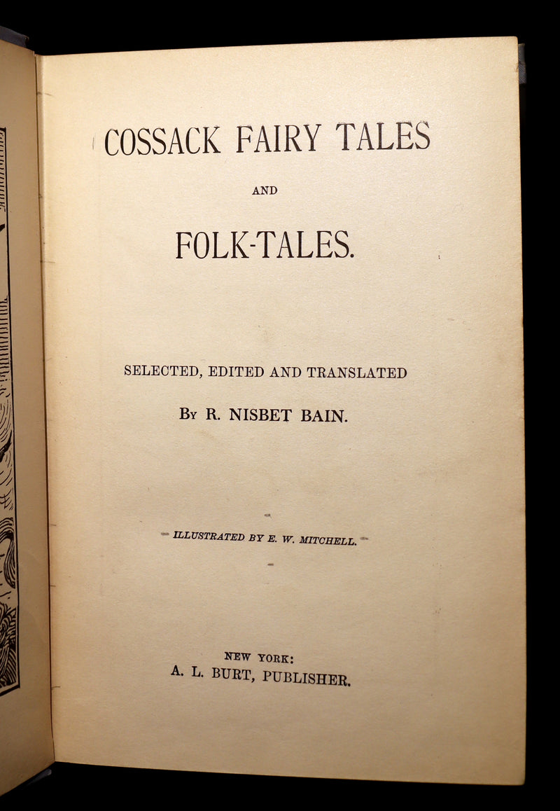 1894 Scarce Victorian Book - COSSACK Fairy Tales and Folk-Tales by R. Nisbet Bain. Illustrated.