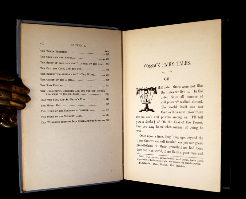 1894 Scarce Victorian Book - COSSACK Fairy Tales and Folk-Tales by R. Nisbet Bain. Illustrated.