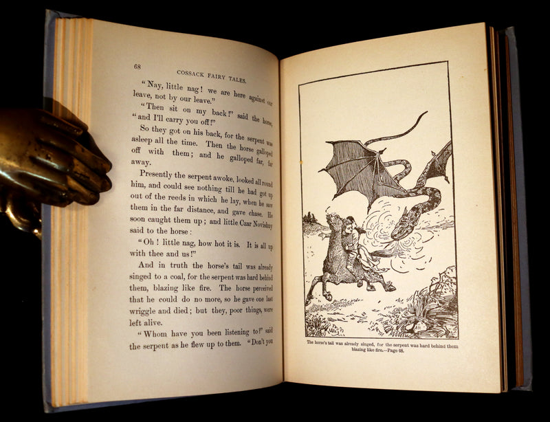 1894 Scarce Victorian Book - COSSACK Fairy Tales and Folk-Tales by R. Nisbet Bain. Illustrated.