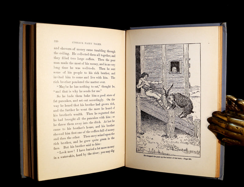 1894 Scarce Victorian Book - COSSACK Fairy Tales and Folk-Tales by R. Nisbet Bain. Illustrated.