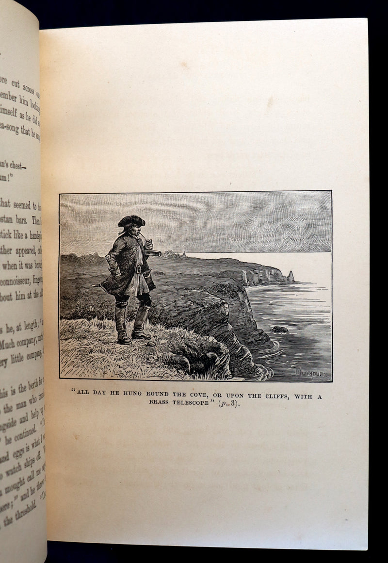1885 Fine Bayntun-Riviere Binding - TREASURE ISLAND by Stevenson. First UK Illustrated Edition.