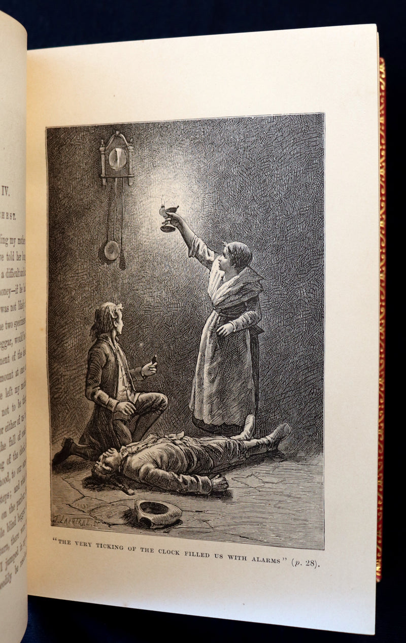 1885 Fine Bayntun-Riviere Binding - TREASURE ISLAND by Stevenson. First UK Illustrated Edition.