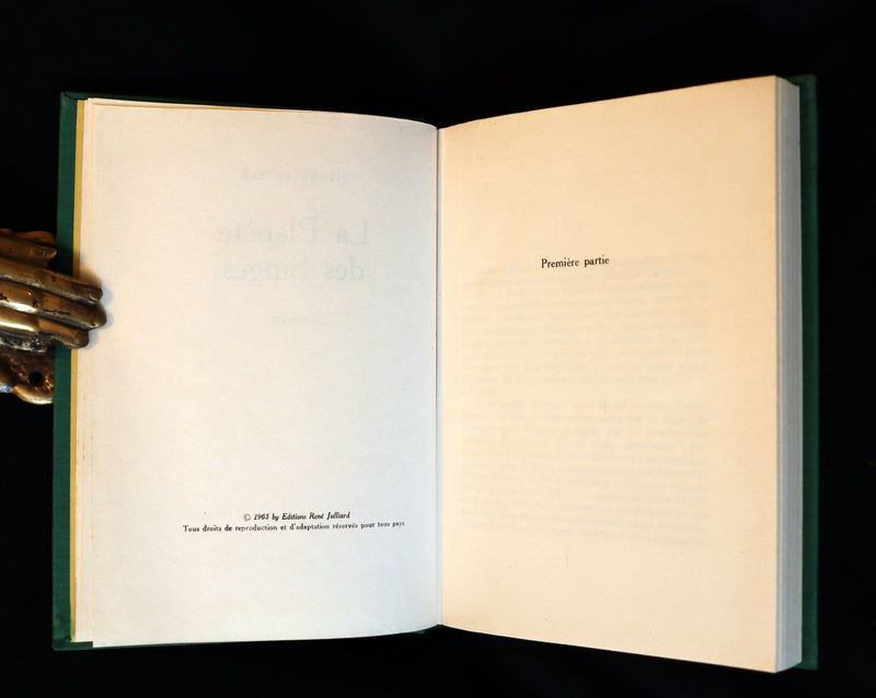 1963 Rare First Limited Edition #749 - La Planete des Singes (The Planet of the Apes) by Pierre Boulle.