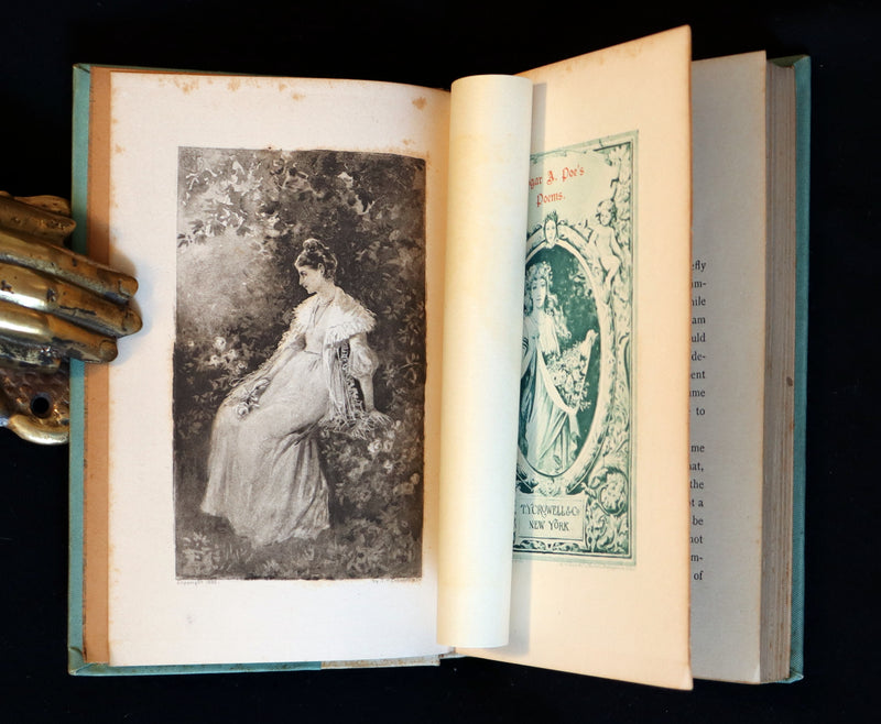 1892 Rare Victorian Book - Poems by Edgar Allan POE (The Raven, Lenore, Ulalume, ...).